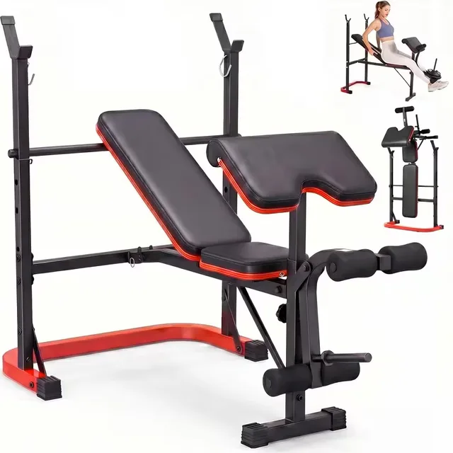 Weight Bench folding adjustable black