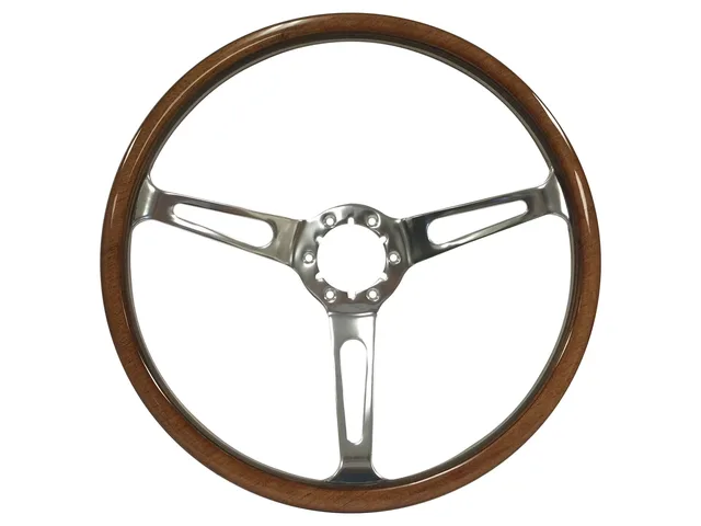 Wood Steering 15 inch 2 inch 70mm