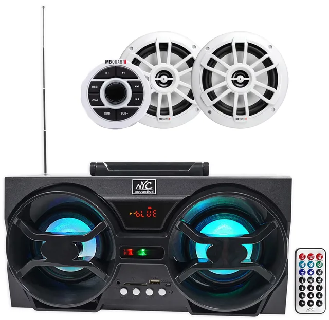 Receiver 6.5" bluetooth white