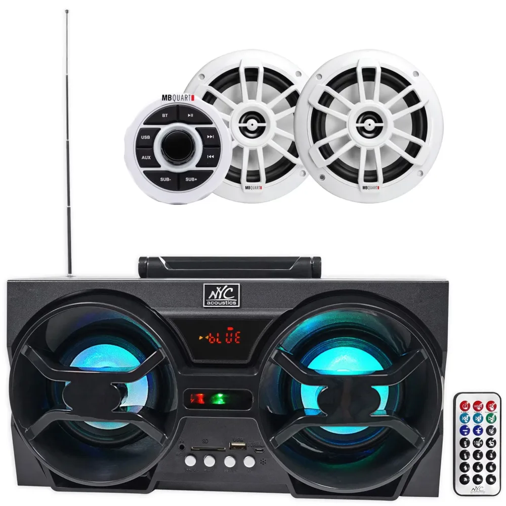 Receiver 6.5" bluetooth white