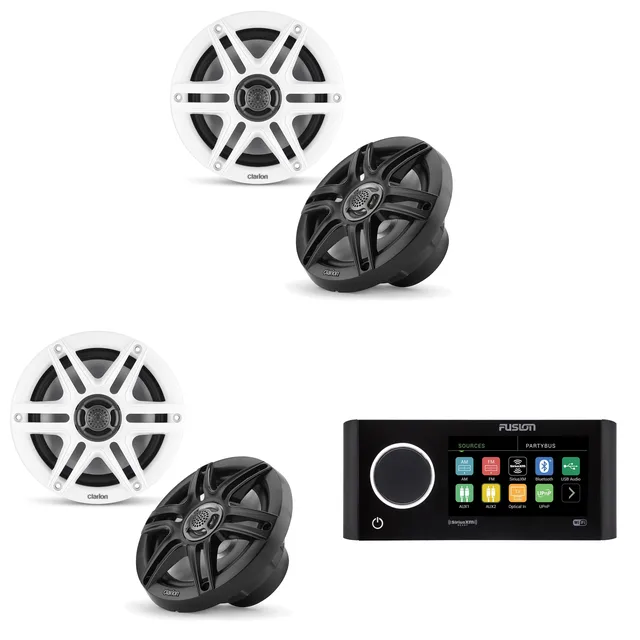 Speaker 2 pair white black