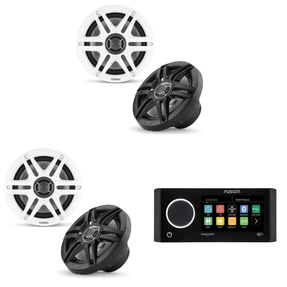 Speaker 2 pair white black