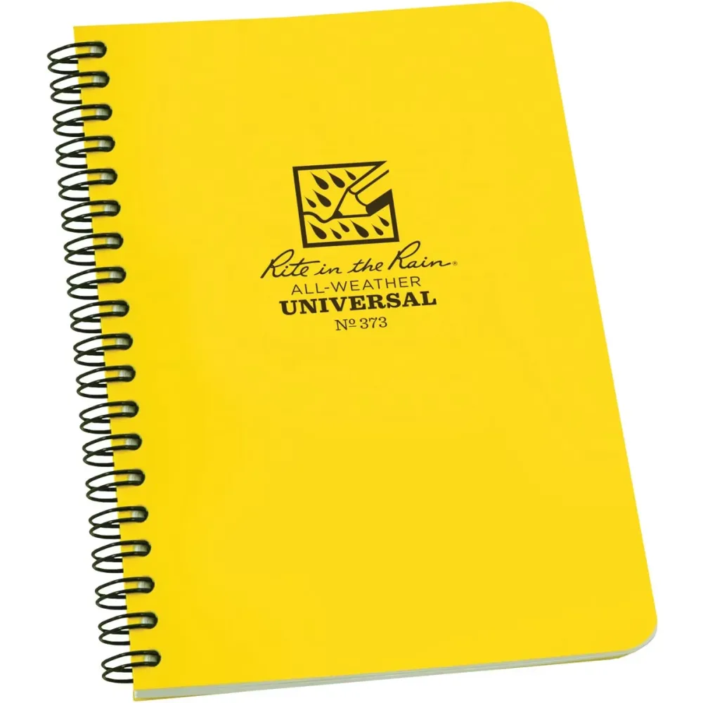 Side-spiral Notebook 8 in 7 in yellow
