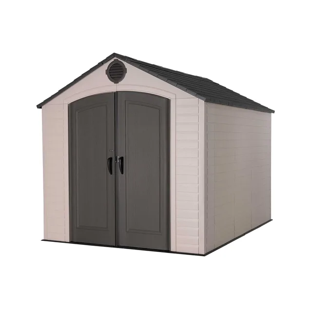 Storage Shed 8' 10' tan