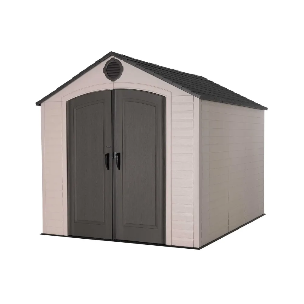 Storage Shed 8' 10' tan