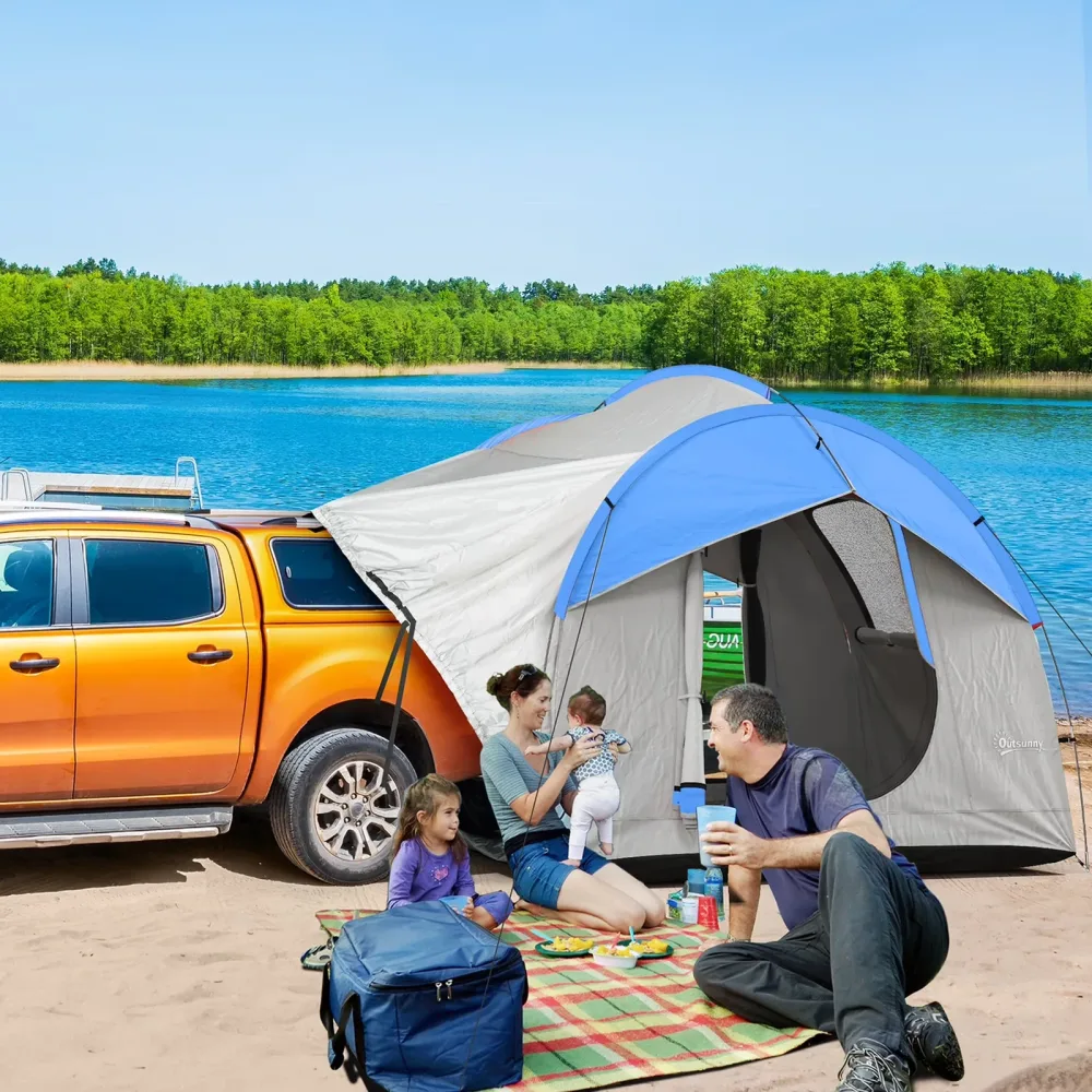 Tent Car 2000mm waterproof gray