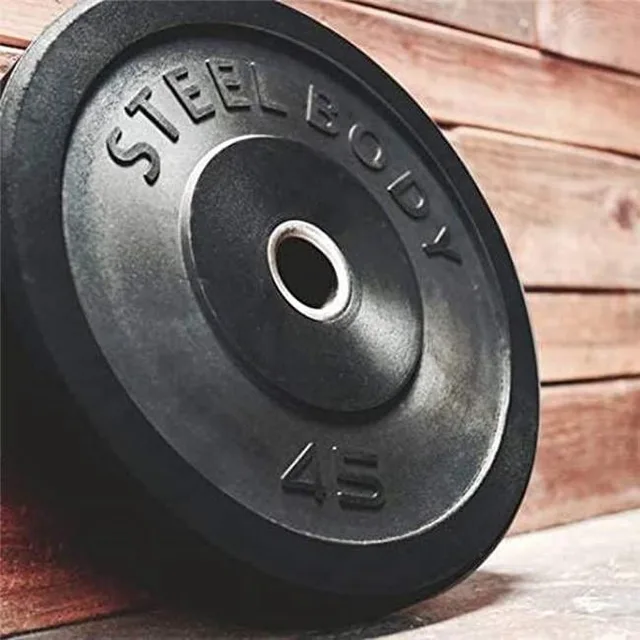 Olympic Bumper 45 lbs black 8 feet