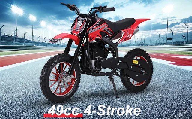 Dirt Bike blue red 120cm