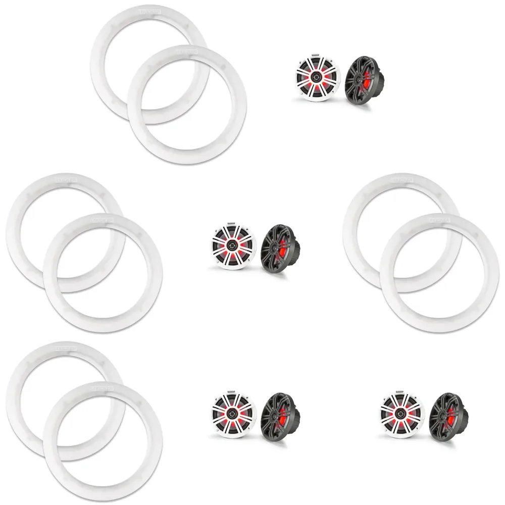 Speaker 4 pair led white