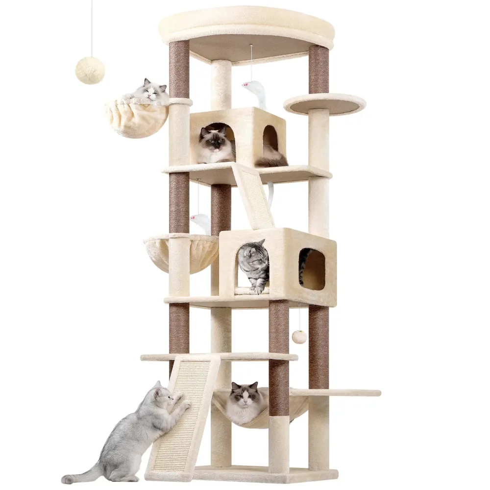 Furniture & Enrichment 81 inch beige 81 inches