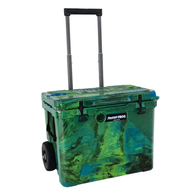 Wheeled Cooler 60 quart telescoping black