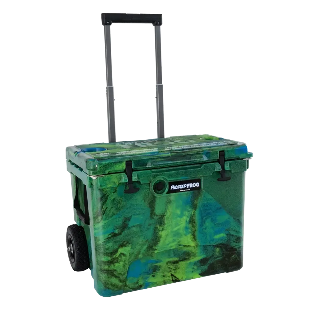 Wheeled Cooler 60 quart telescoping black