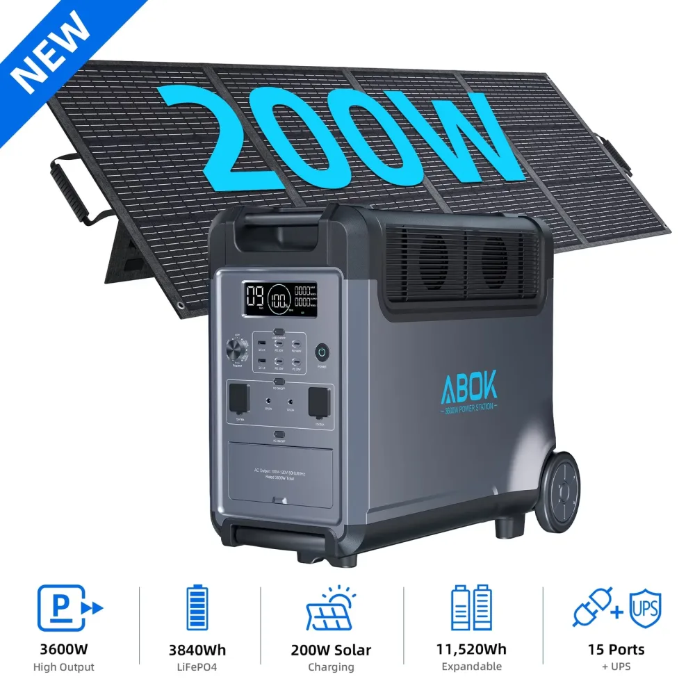 Solar Generator 3600w 400w 200 w
