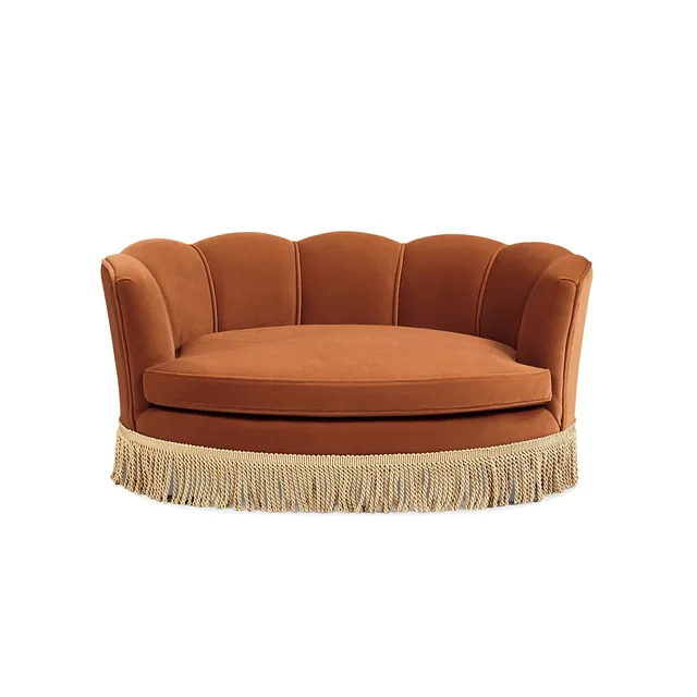 Sofa Bed 34.5" green orange