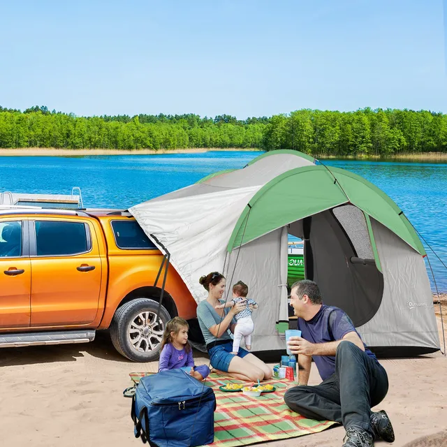 Tent Car 2000mm waterproof gray