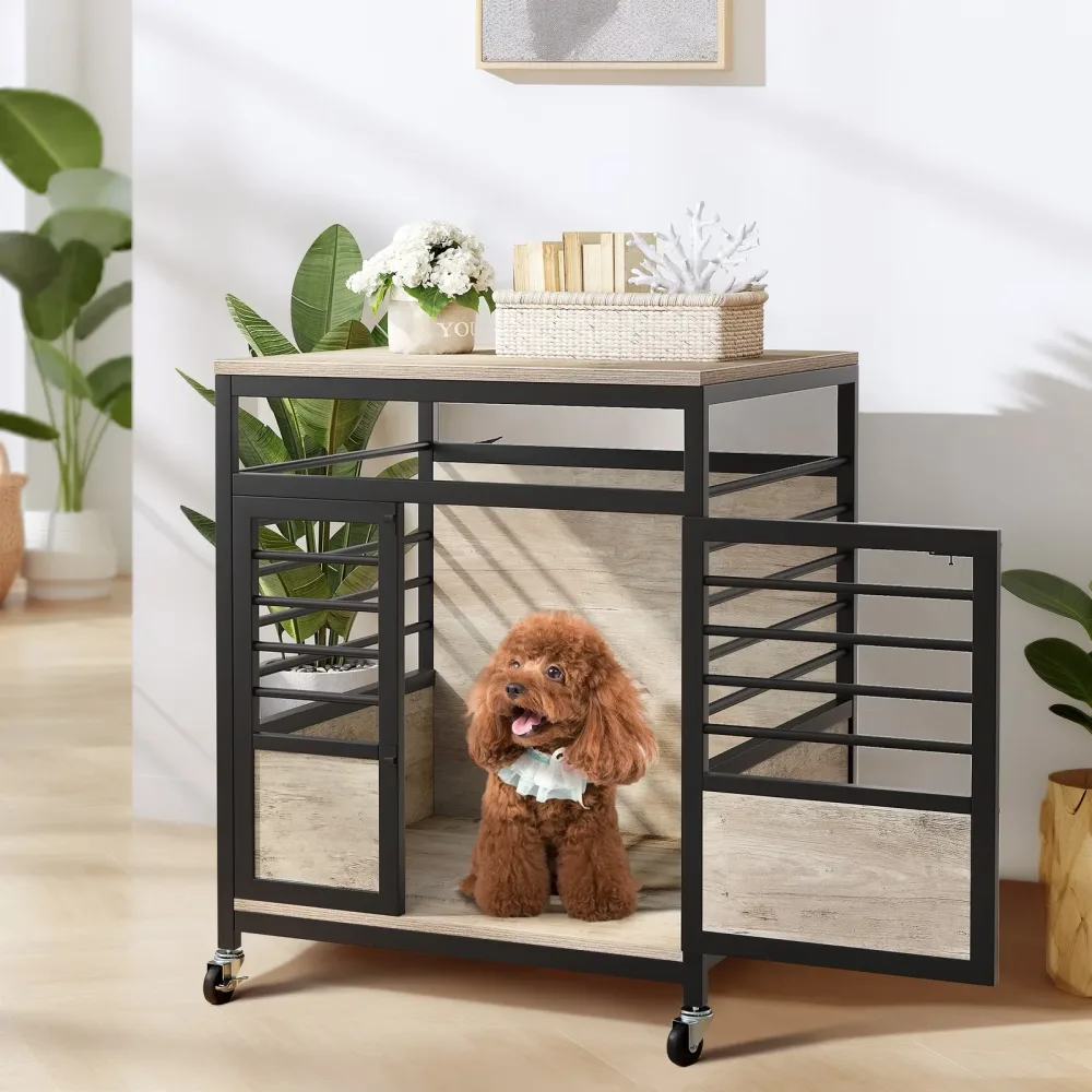Dog Crate brown black 23.6"