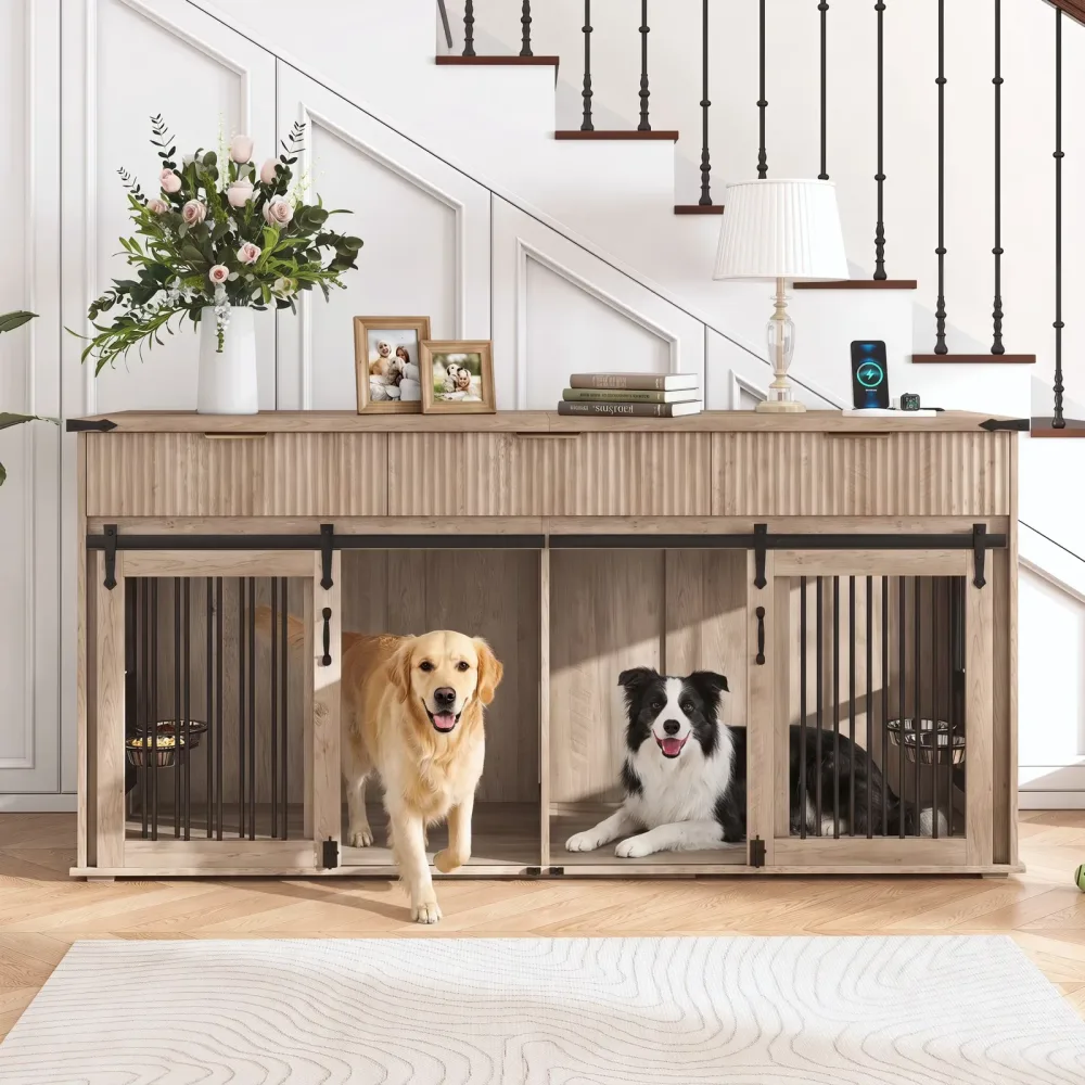 Dog Crate 71' waterproof grey