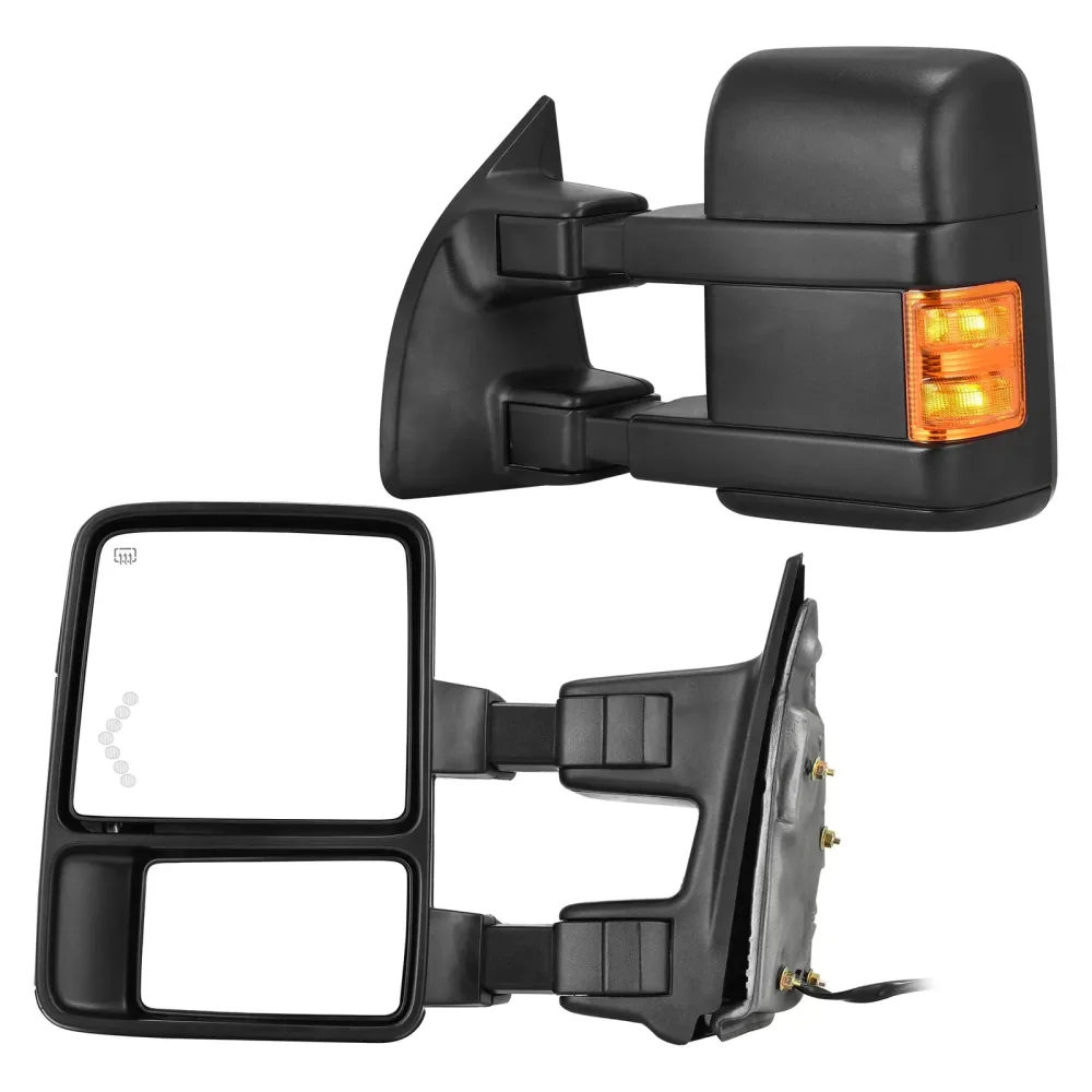 Mirror telescoping folding black