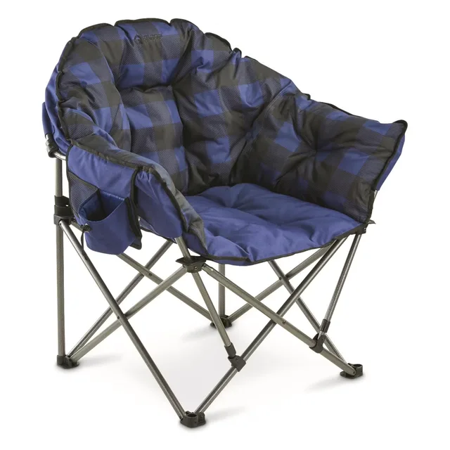 Camp Chair blue 500 lbs 34"