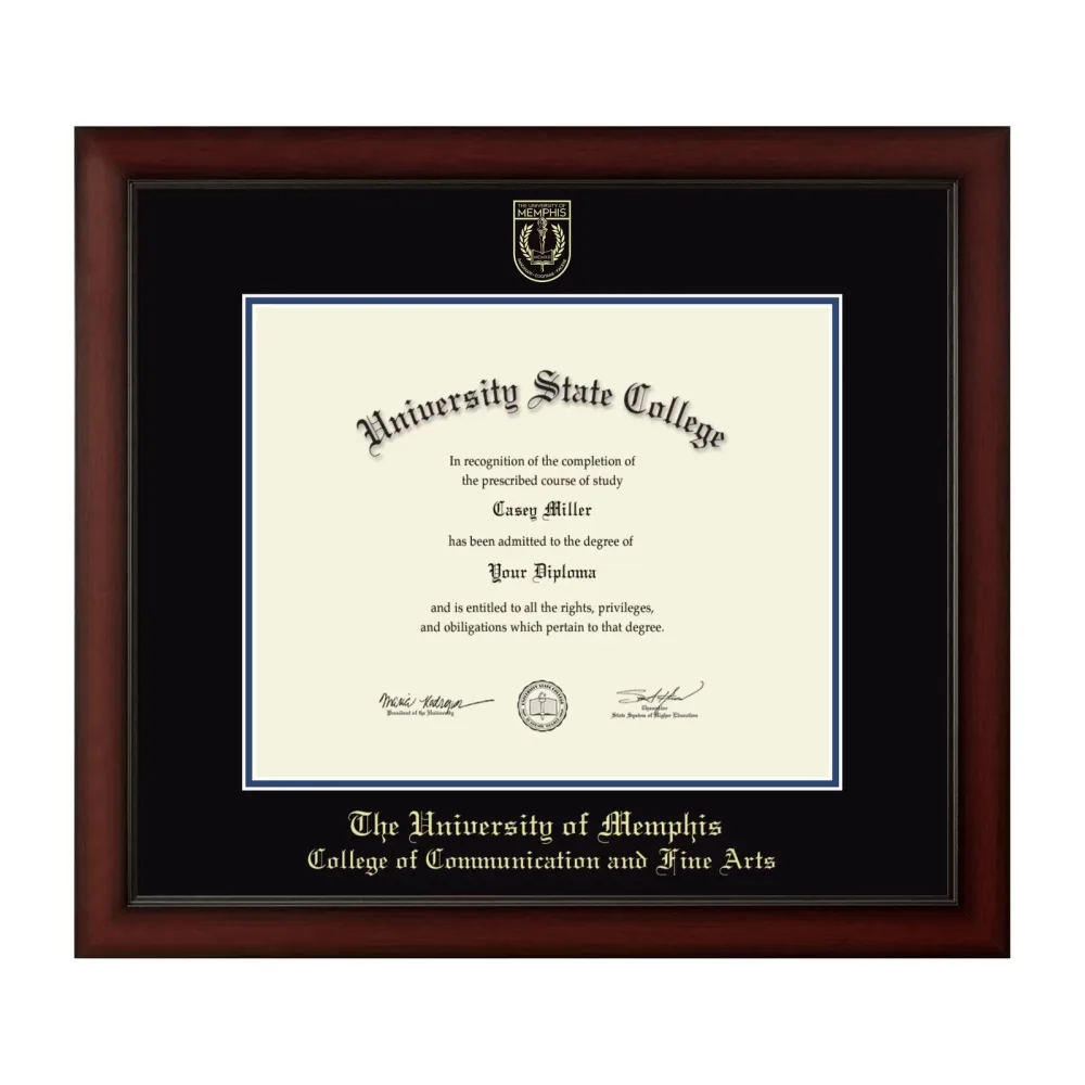 Diploma Frame black blue 17w