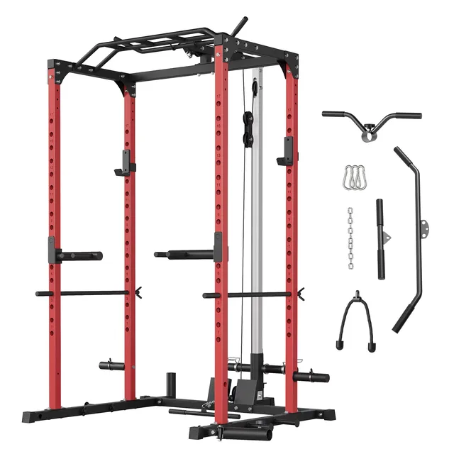 Gym Strength 1200lbs adjustable red