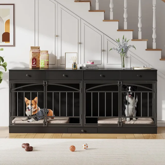 Dog Crate 78.74" 19.69" 33.46"