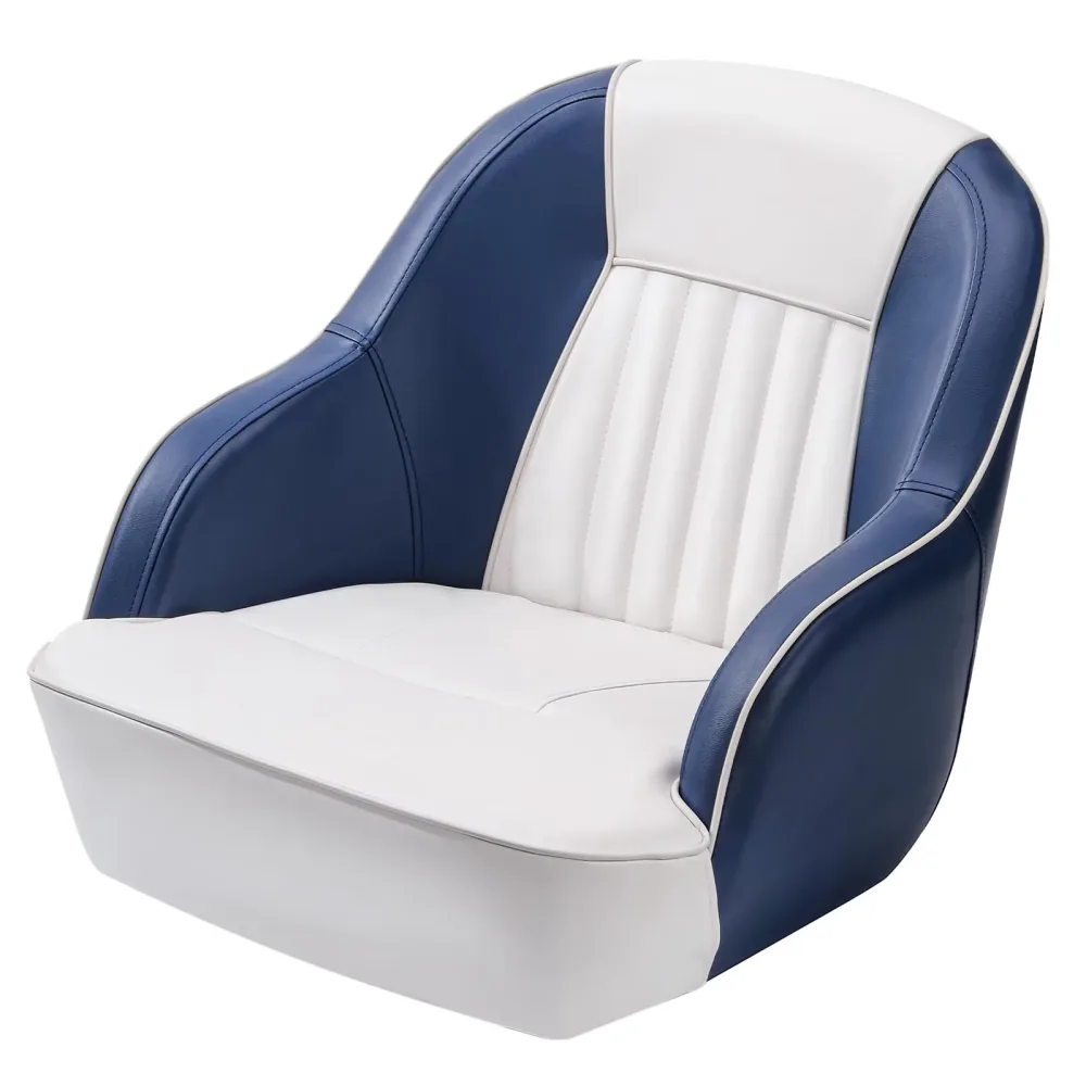 Pontoon Boat white blue