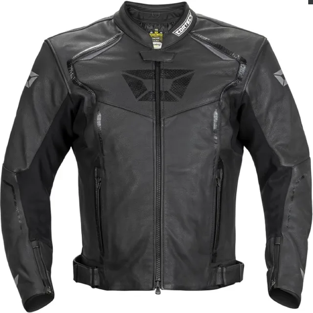 Leather Jacket black 1.2-1.3mm 8in