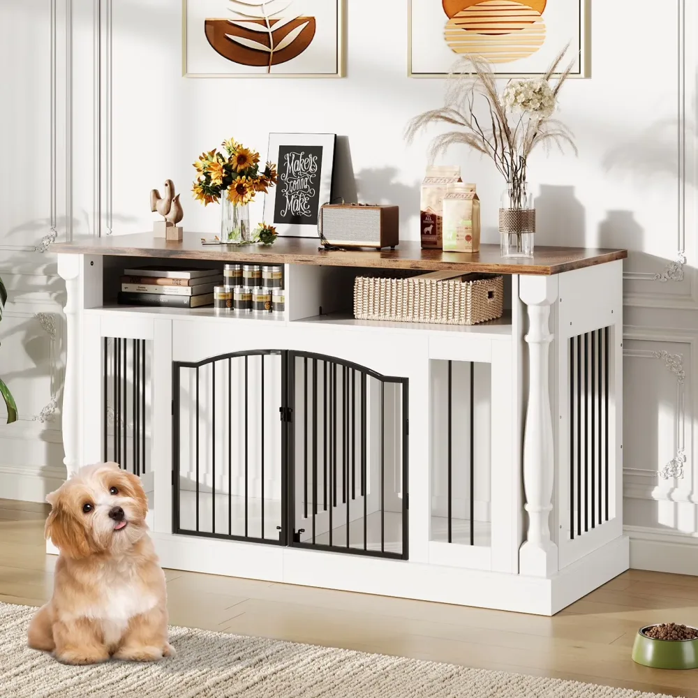Dog Crate 63" 65 inch brown