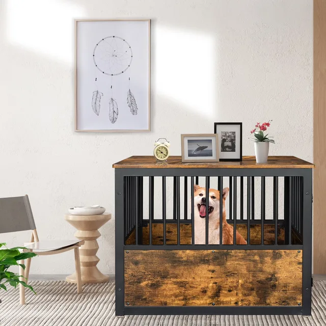 Dog Crate 35" brown 200lbs