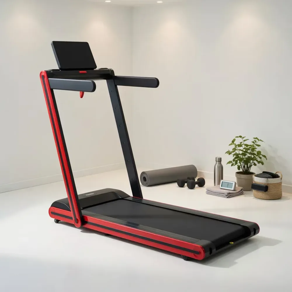 Folding Treadmill led red