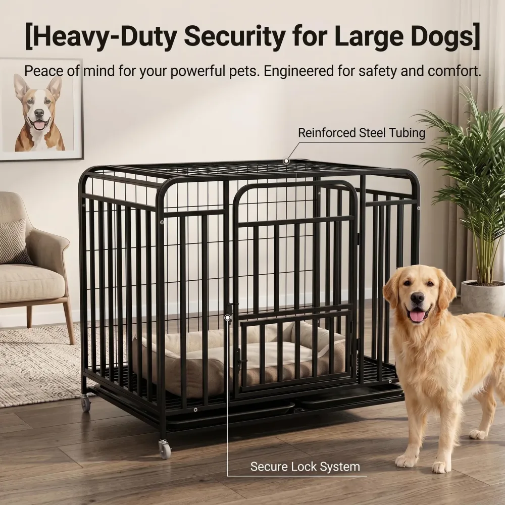 Dog Crate 0.8 inch heavy-duty locking