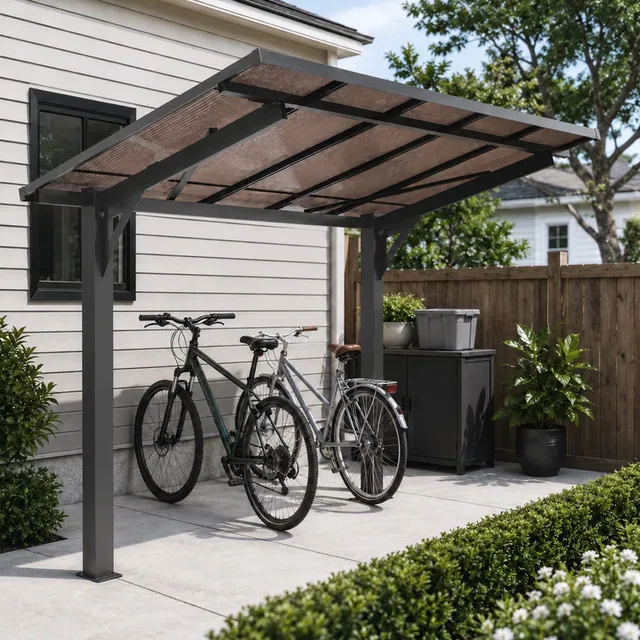 Carport black 91.83 lbs 82.05 inch