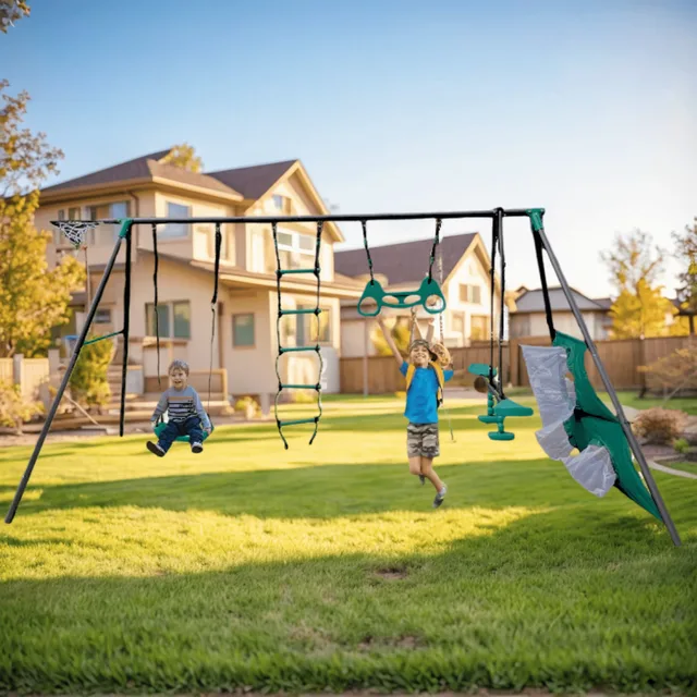 Backyard Playground 550lbs green 150.79"