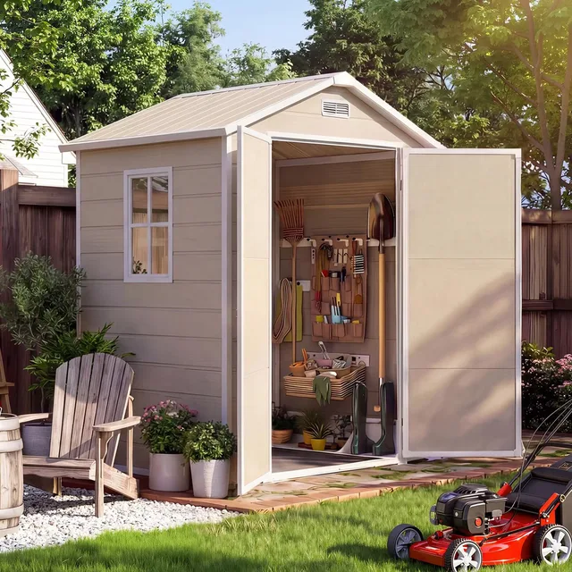 Garden Shed brown 6' 4'