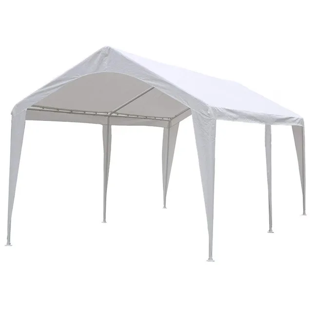 Carport Canopy white 10w 9.5ft