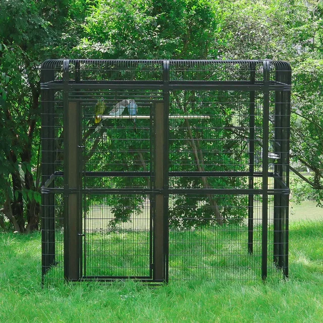 Bird Cage 87in brown black