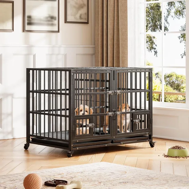 Dog Crate 42 inch heavy-duty adjustable
