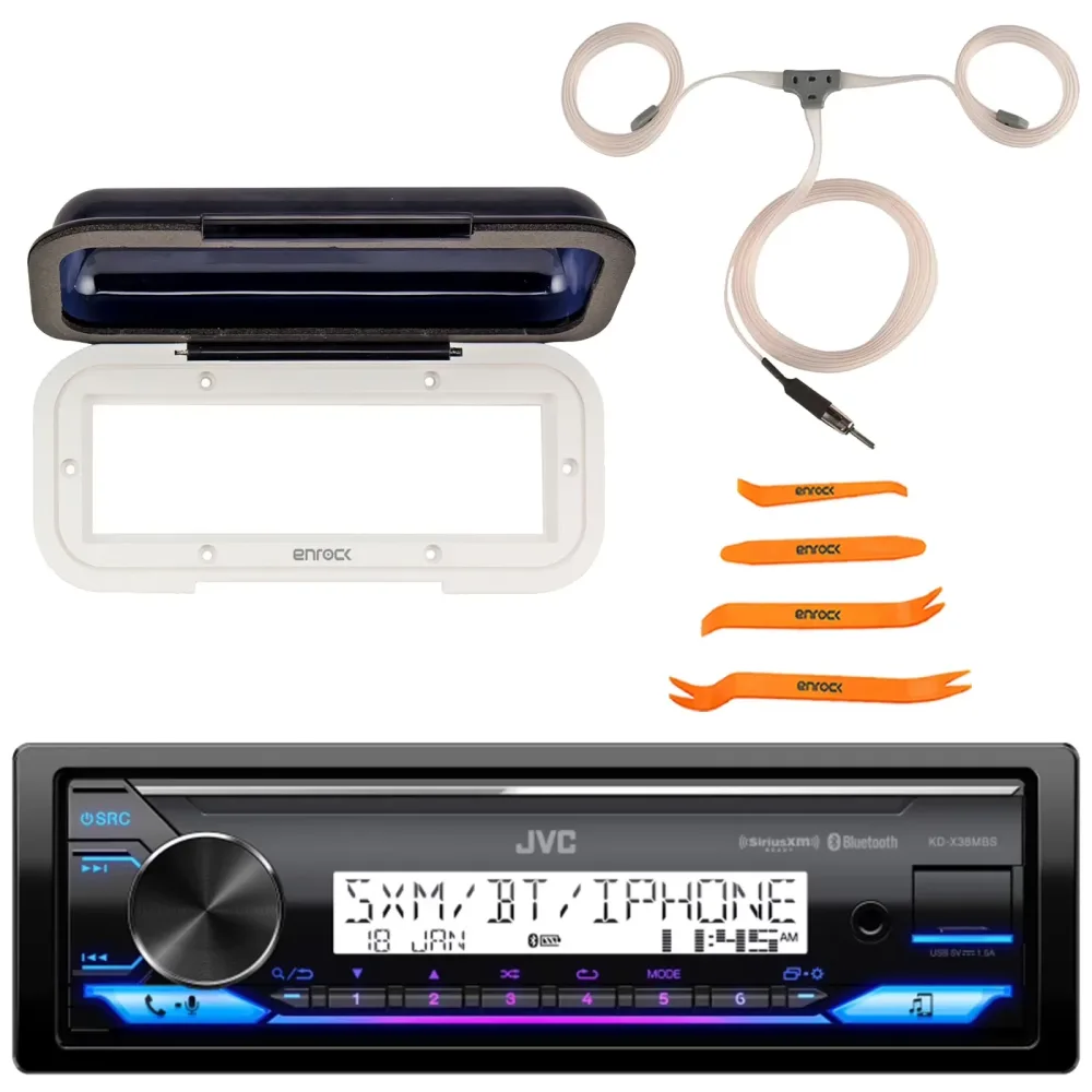Stereo Receiver bluetooth led white