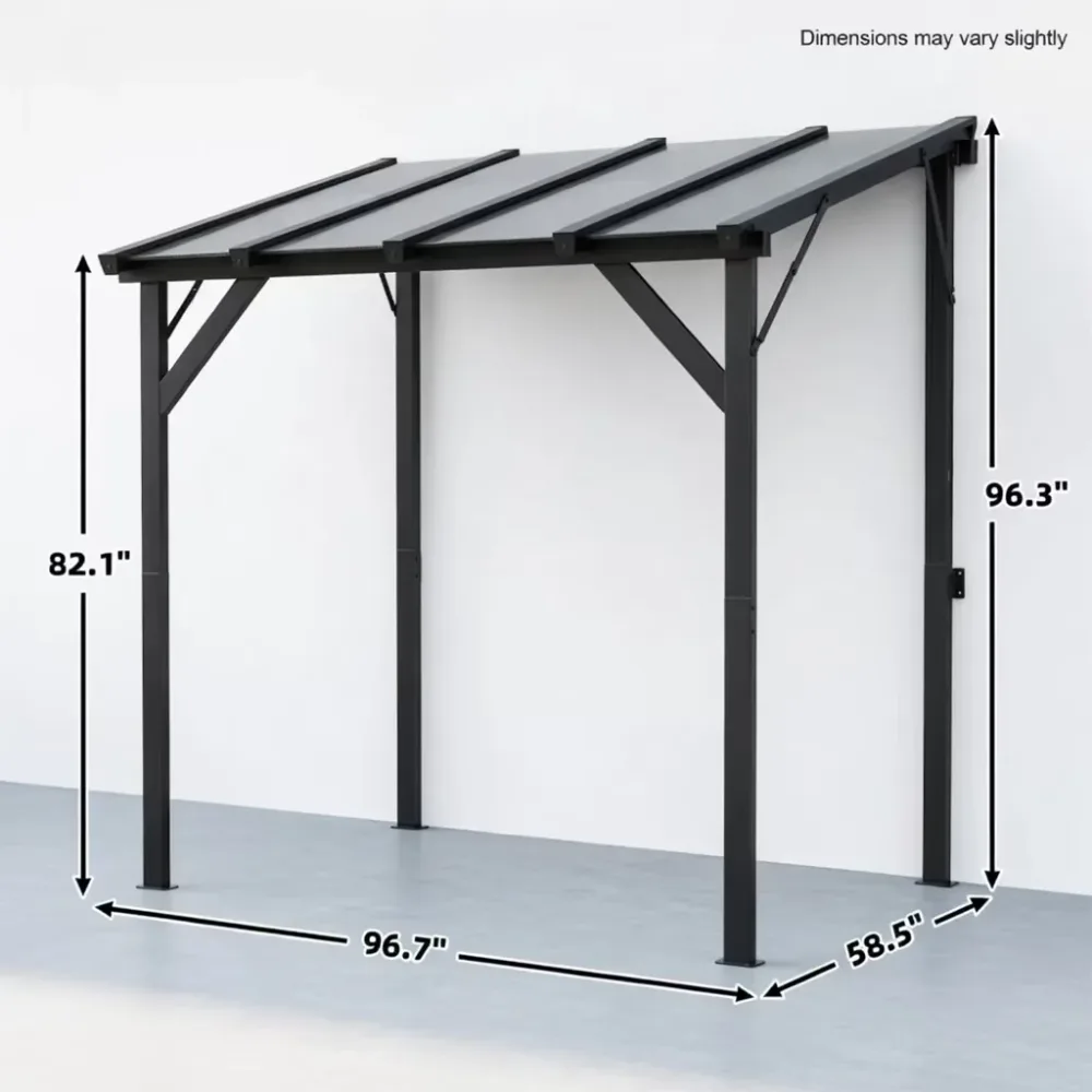 Canopy Shelter 96.5" 58.3" gray