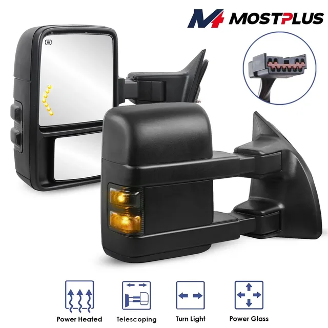 Mirror folding telescoping