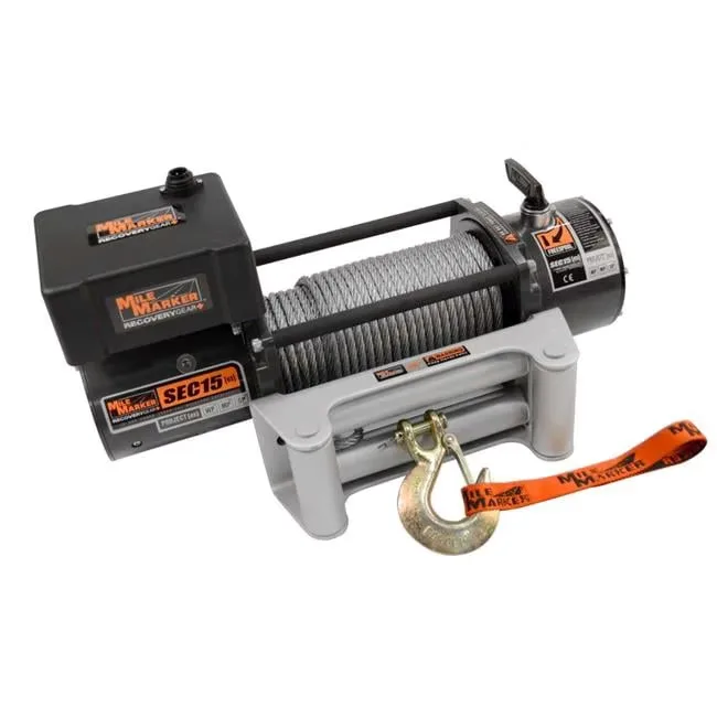Winch 76-50260w 15000 lbs 12 ft
