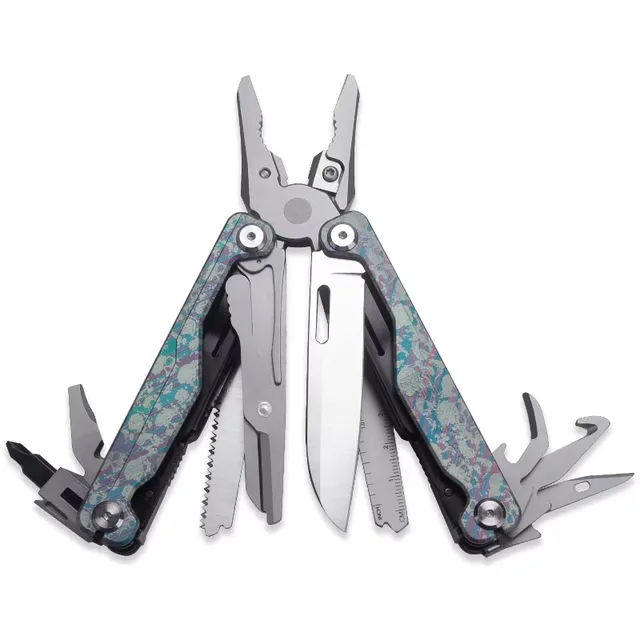 Tool Multi-tool folding blue 17cm