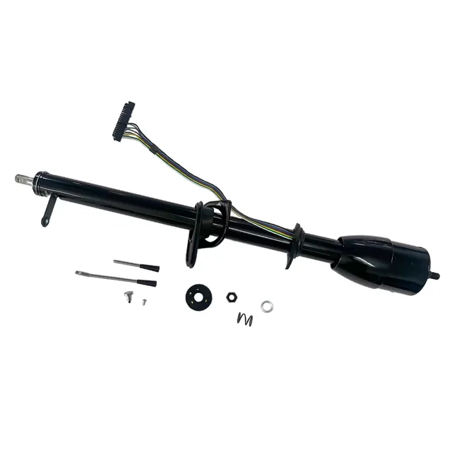 Steering Column 35" black 35 in