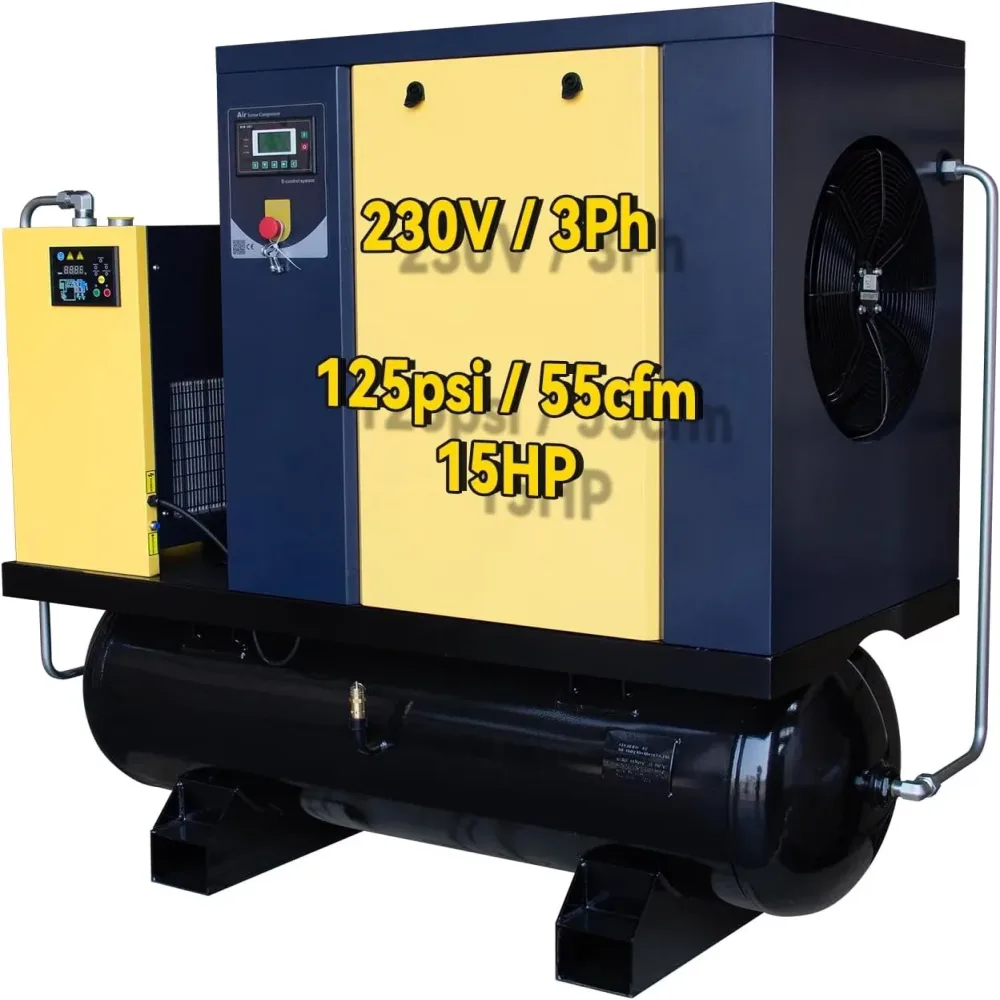 Air Compressor 15hp 80 gallon 230v