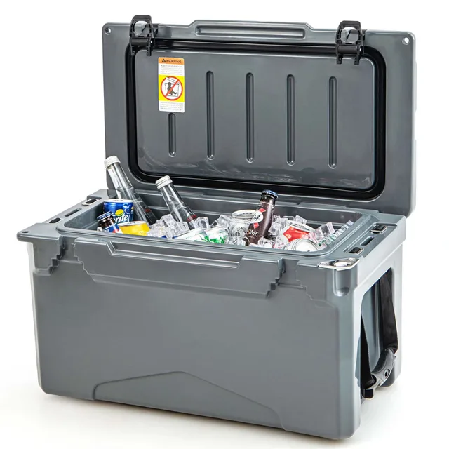 Rotomolded Cooler portable tan 220 lbs