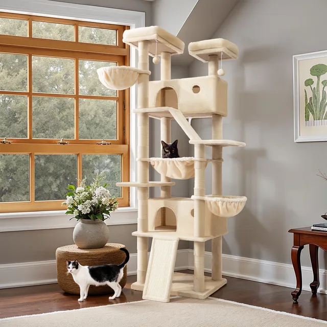 Furniture & Enrichment 81" blue beige