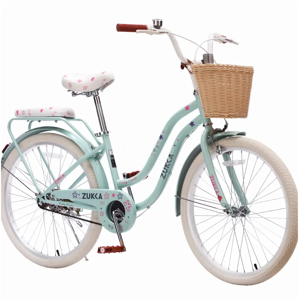 Cruiser Bike 24 inch green 8"