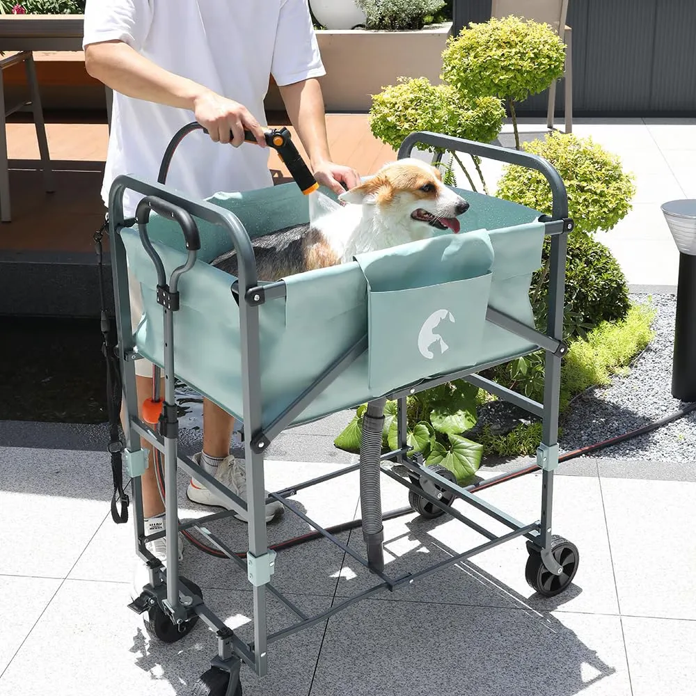 Grooming Station folding adjustable portable