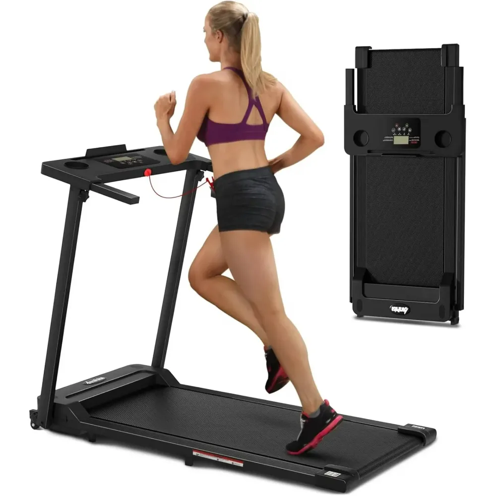Compact Treadmill 3.0 hp foldable black